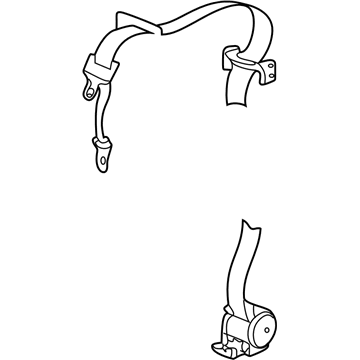 Dodge 5HG261L8AD Rear Belt Assembly