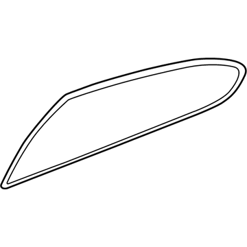 Chrysler 4574514AH Door Glass