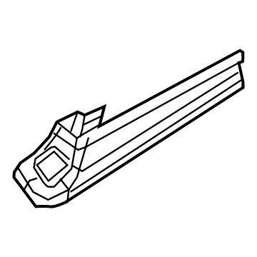 Mopar 5RT21DX9AB Track End Cap, Black/Gray