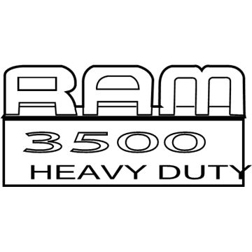 2012 Ram 3500 Emblem - 55372159AC