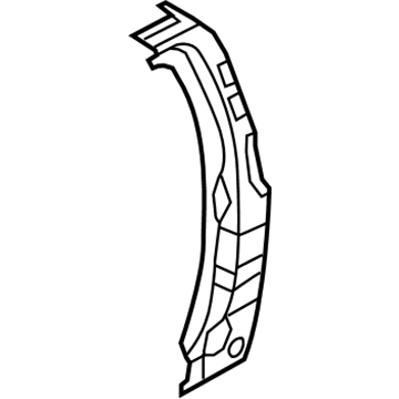 Mopar 68608997AA Lock Pillar Reinforcement, Driver Side