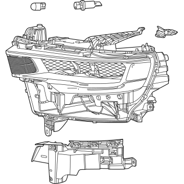 2025 Ram 1500 Headlight - 68666443AA