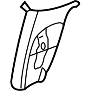 Dodge 5GV02BD1AE Upper Center Pillar Trim