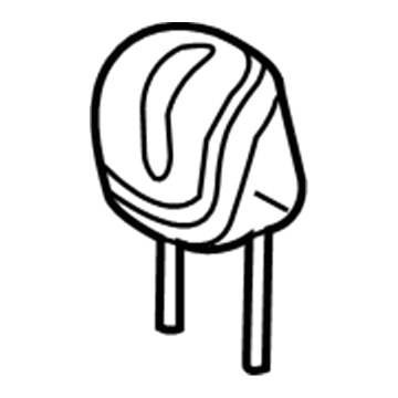 Dodge 5RP76DX9AA Headrest, Outer