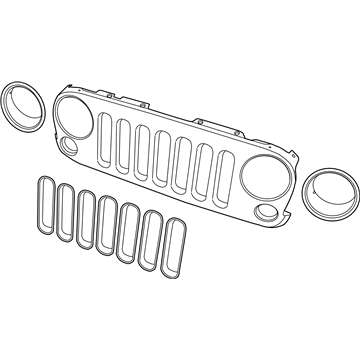 Jeep 68240419AB Grille