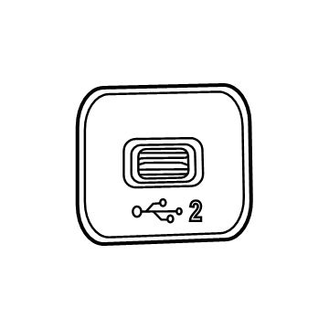 Mopar 7YQ10DX9AA SOCKET-CHARGING PORT