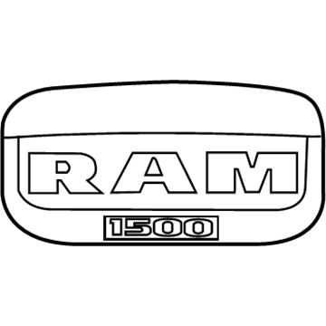 Ram 68085777AA Nameplate