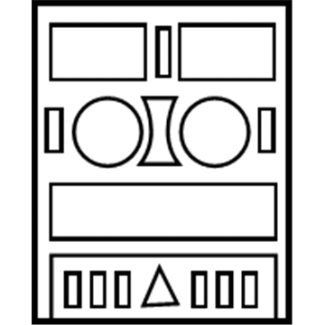 Mopar 1BR54XZAAA Center Bezel, Front