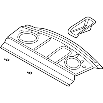 Mopar 5008827AE Package Tray, Rear Mopar 5008827AE Package Tray, Rear