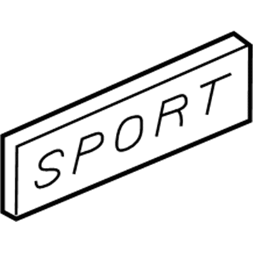 Mopar 5HK90CA1AA Decal, Silver, Rear