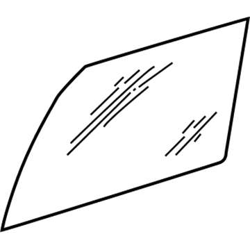 Dodge 55112038AA Door Glass