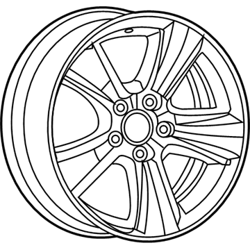 Jeep 1JX82SZ0AC Wheel, Alloy