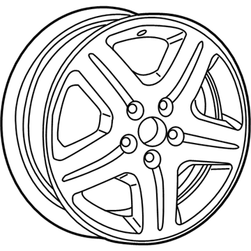 Jeep YW38PAKAC Wheel, Alloy