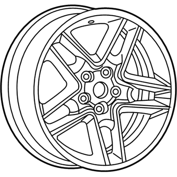 Jeep 1QX10GSAAB Wheel, Alloy