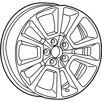 Jeep 1JX81DX8AC Wheel, Alloy