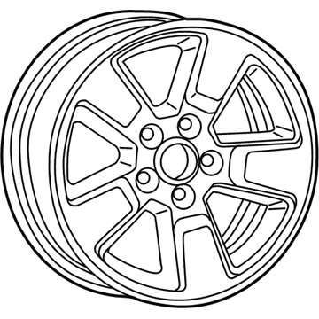 Mopar 5LB99PAKAA Wheel, Alloy