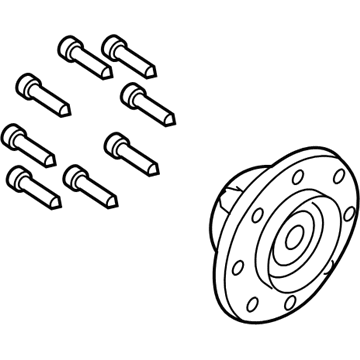 Ram 68292887AA Hub & Bearing