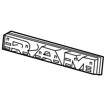 Mopar 68293104AA Nameplate Backing Plate Mopar 68293104AA Nameplate Backing Plate