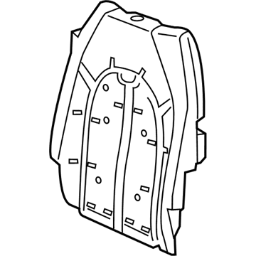 Mopar 68224683AC Seat Back Pad, Center Driver Side