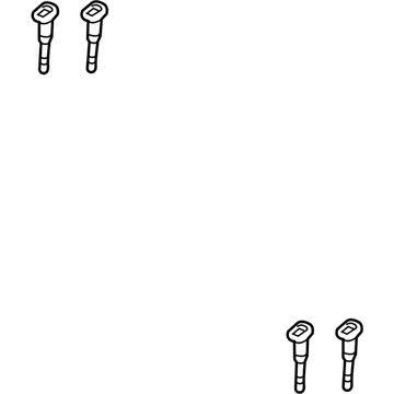 Mopar 5RN60DX9AD Headrest Guide, Black, Center