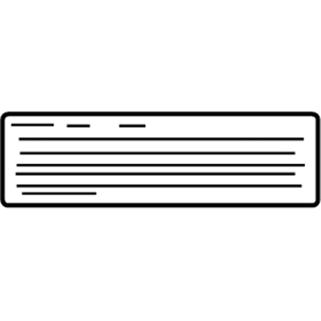 Chrysler MB682048 Label