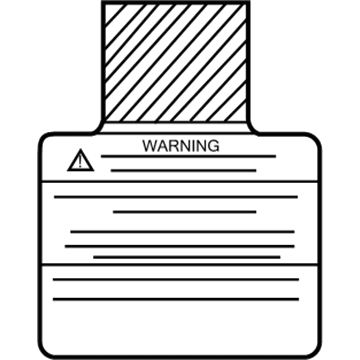 Chrysler MR390964 Air Bag Label