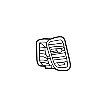 Mopar 7FB23DX9AB Air Outlet Vent Mopar 7FB23DX9AB Air Outlet Vent