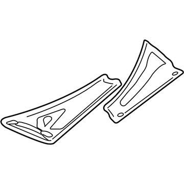 Mopar 5027430AC Cowl Grille, Driver Side