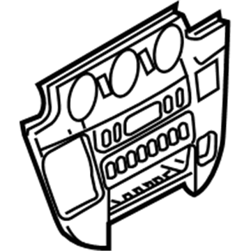 Dodge 5122873AA Center Bezel
