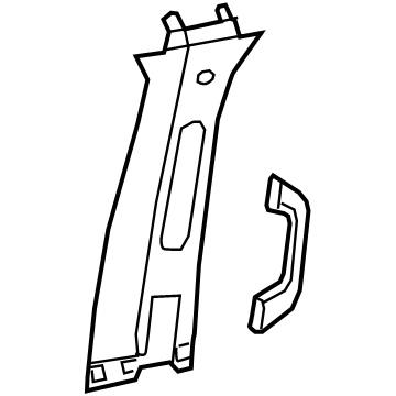 Ram 6DQ04TX7AH Upper Center Pillar Trim