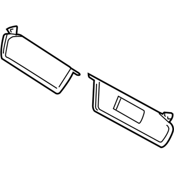 Dodge Dakota Sun Visor - 5GD09TL2AB