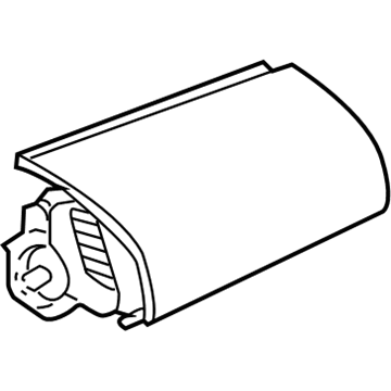 Mopar WQ81WL5AF Passenger Air Bag, Dark Brown, Upper Passenger Side