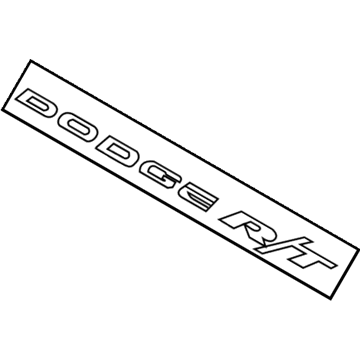 Mopar 4805630AA Nameplate, Front