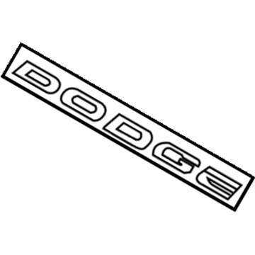 Mopar 5113300AA Nameplate, Rear
