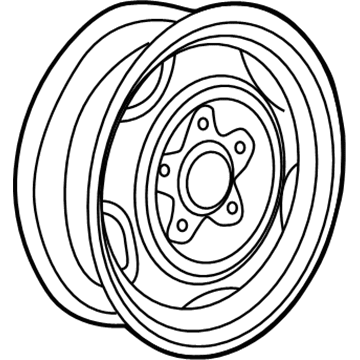 Dodge 52039347AB Wheel, Steel