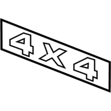 Dodge 55077672AB Nameplate