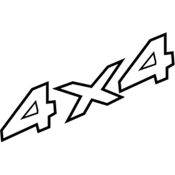 Jeep 55156599AA Nameplate