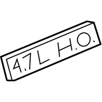 Jeep 55156208AA Nameplate