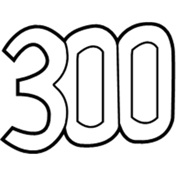 Chrysler 68231300AA Nameplate