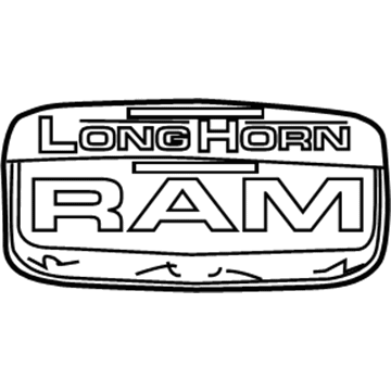 Ram 68083799AA Nameplate