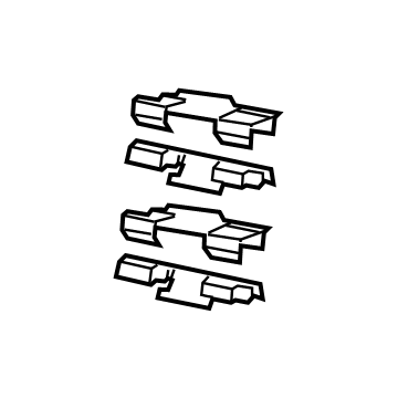 Jeep 68509082AB Brake Pads Hardware Kit