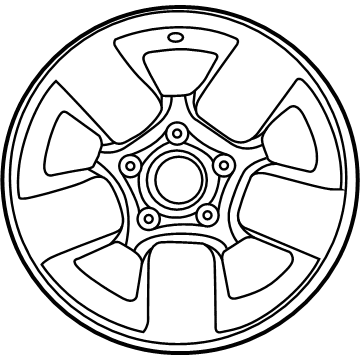 Jeep 5HU03MA8AA Wheel, Alloy