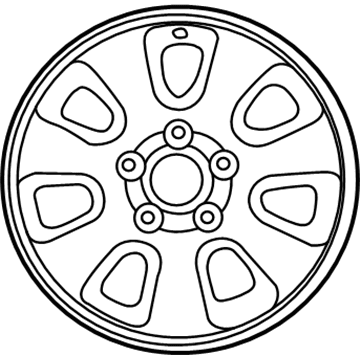 Jeep 5HE38TAEAA Wheel, Alloy