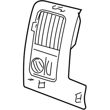 Dodge 5JU28XDHAC Air Outlet