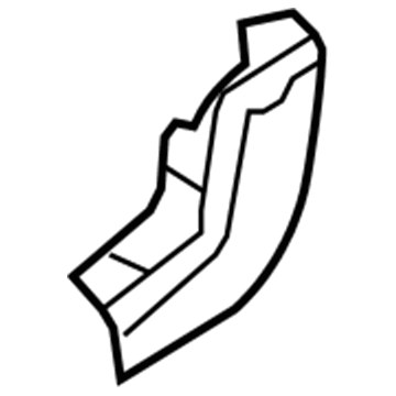 Mopar 1DT381D1AA Outer Cover, Gray, Rear Inner Passenger Side