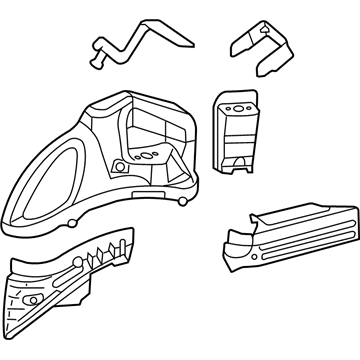 Chrysler 4780916AF Wheelhouse Panel
