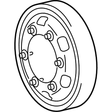 Ram 68002978AA Fan Pulley
