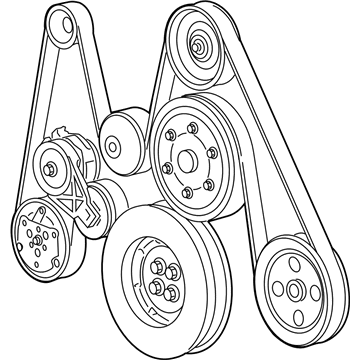 Ram 53041138AE Serpentine Belt