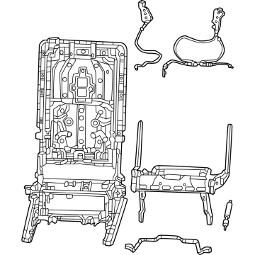 Mopar 68423285AN Frame - Seat 68423285AN Mopar Frame - Seat Illustration 1 of 1