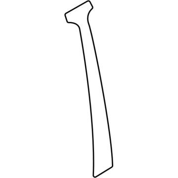 Mopar 5116388AA Black Out Tape, Front Passenger Side